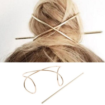 Haarspange X-Form - Gold
